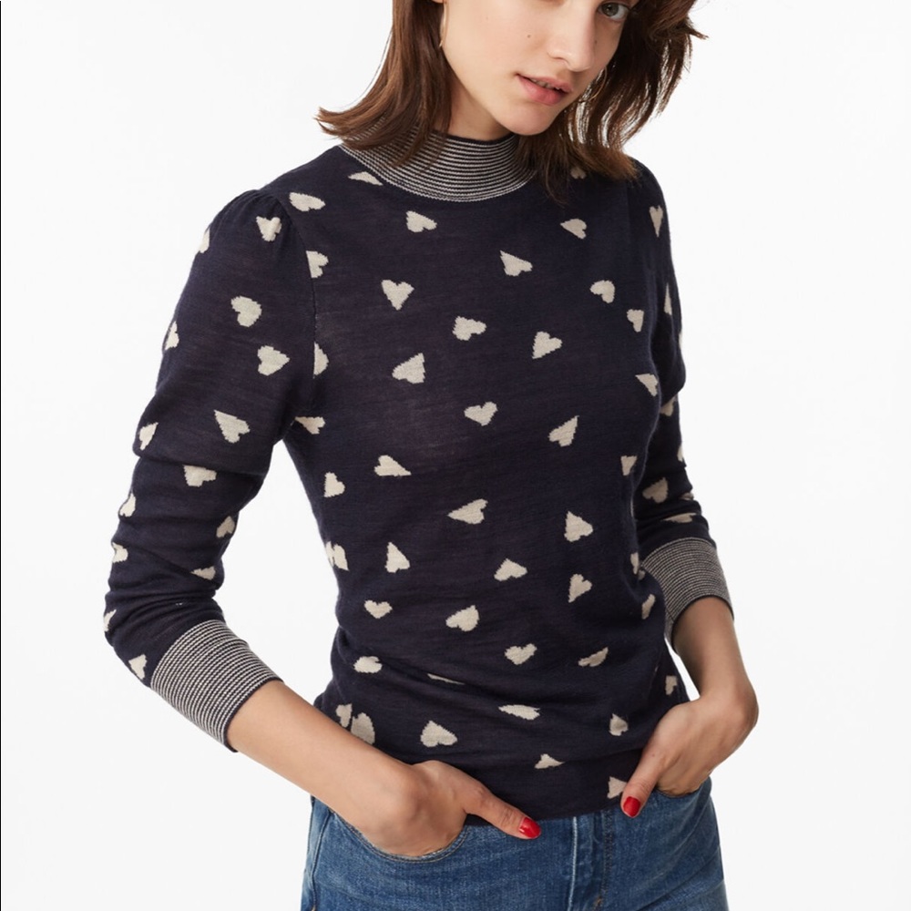 REBECCA TAYLOR HEART SWEATER